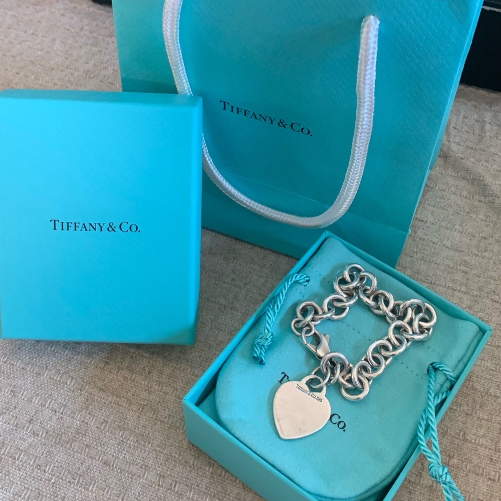 COPY - Tiffany’s sterling silver heart tag bracelet